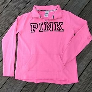 VS PINK Pullover quarter zip sweatshirt. Size XS